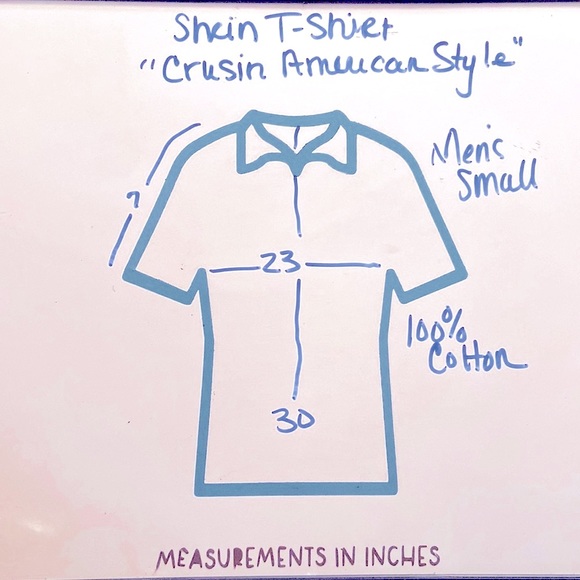 SHEIN Crusin American Style Graphic Shirt. Size Small Men’s. - Picture 8 of 10